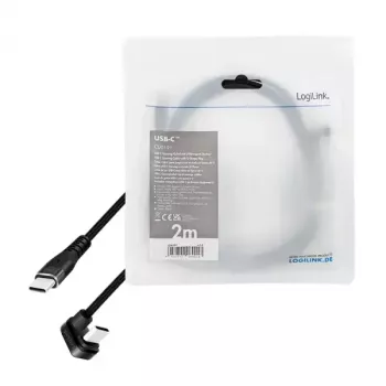 LogiLink CU0191 καλώδιο USB USB 2.0 2 m USB C μαύρο