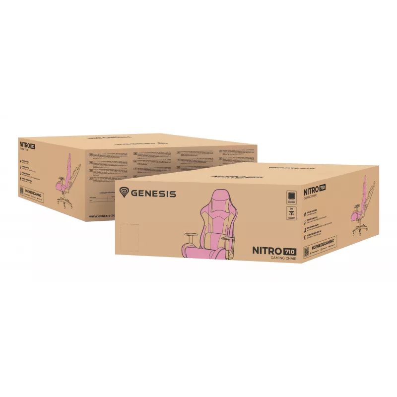 Gaming καρέκλα PC GENESIS Nitro 710 Air filled seat λευκό 150 kg