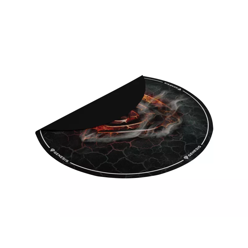 Χαλί καρέκλας GENESIS Tellur 400 Round Lava πολύχρωμο ύφασμα λάστιχο