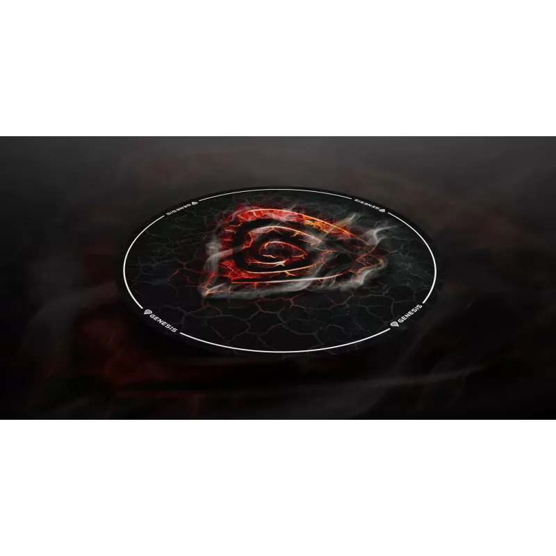 Χαλί καρέκλας GENESIS Tellur 400 Round Lava πολύχρωμο ύφασμα λάστιχο