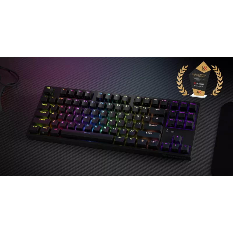 GENESIS Thor 404 TKL πληκτρολόγιο Gaming USB QWERTY US International μαύρο