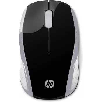 HP Wireless Ποντίκι 200 (Pike Silver), αμφιδέξιο, οπτικό, RF Wireless, 1000 DPI, Ασημί