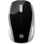 HP Wireless Ποντίκι 200 (Pike Silver), αμφιδέξιο, οπτικό, RF Wireless, 1000 DPI, Ασημί