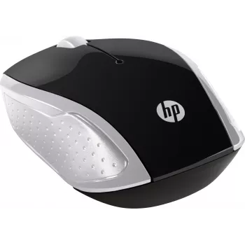 HP Wireless Ποντίκι 200 (Pike Silver), αμφιδέξιο, οπτικό, RF Wireless, 1000 DPI, Ασημί