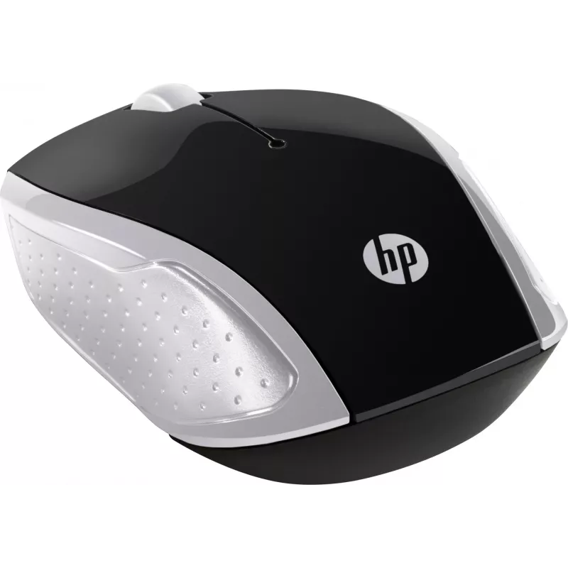 HP Wireless Ποντίκι 200 (Pike Silver), αμφιδέξιο, οπτικό, RF Wireless, 1000 DPI, Ασημί