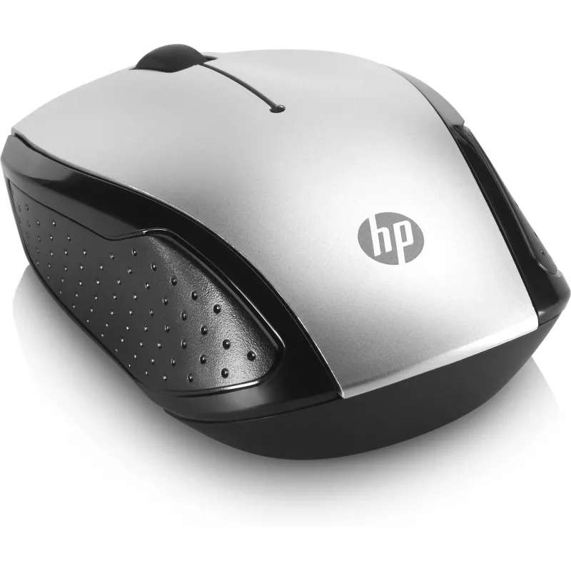 HP Wireless Ποντίκι 200 (Pike Silver), αμφιδέξιο, οπτικό, RF Wireless, 1000 DPI, Ασημί