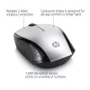 HP Wireless Ποντίκι 200 (Pike Silver), αμφιδέξιο, οπτικό, RF Wireless, 1000 DPI, Ασημί
