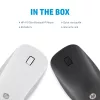 HP 410 λεπτό Silver ποντίκι Bluetooth, αμφιδέξιο, Bluetooth, 2000 dpi, Ασημί