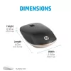 HP 410 λεπτό Silver ποντίκι Bluetooth, αμφιδέξιο, Bluetooth, 2000 dpi, Ασημί