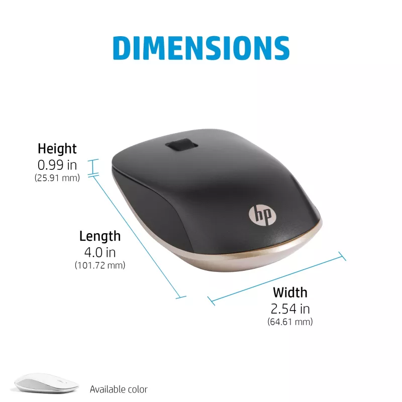 HP 410 λεπτό Silver ποντίκι Bluetooth, αμφιδέξιο, Bluetooth, 2000 dpi, Ασημί