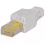 Intellinet RJ45 Modular Plug, σύνδεσμος χωρίς εργαλεία, Cat5/5e/6, 22-26 AWG καλώδια UTP συμπαγή και εύκαμπτα