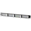 Techly 022861 I-PP 24-RU-C5ET patch panel 19 ιντσών, 24 θυρών Cat5e UTP, 1U, μαύρο