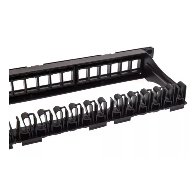 Techly αρθρωτό patch panel 24 θέσεις UTP με αφαιρούμενα modules 1HE μαύρο