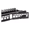 Techly αρθρωτό patch panel 24 θέσεις UTP με αφαιρούμενα modules 1HE μαύρο