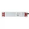 Πολύπριζο Techly Universal Power Strip Rack 10 inch 4 πρίζες βύσμα Schuko μαύρο ασημί 1U