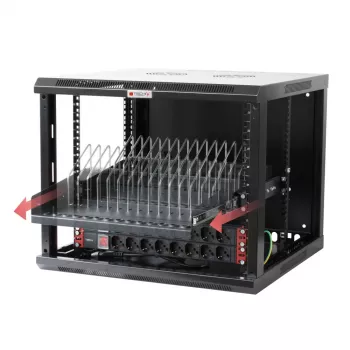 Ράφι rack Techly I-CABINET-TRAY14BK μαύρο 4U 19 inch