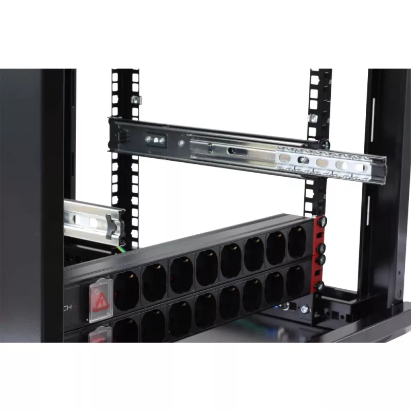 Ράφι rack Techly I-CABINET-TRAY14BK μαύρο 4U 19 inch