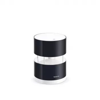 Netatmo NWA01-WW έξυπνο ανεμόμετρο για μετεωρολογικό σταθμό, ταχύτητα και κατεύθυνση ανέμου, ασύρματο, Wi-Fi, 0–45 m/s, εμβέλεια 100 m, 4x AA, μαύρο, διαφανές
