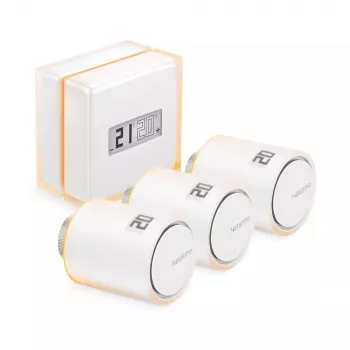 Netatmo Pack: Έξυπνος θερμοστάτης + 3 πρόσθετες έξυπνες βαλβίδες καλοριφέρ