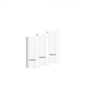 Αισθητήρας πόρτας/παραθύρου Netatmo DTG-EC ασύρματος ανθεκτικός στις καιρικές συνθήκες 3 V (2×AAA), εμβέλεια 80 m, λευκό, συσκευασία 3 τεμ.