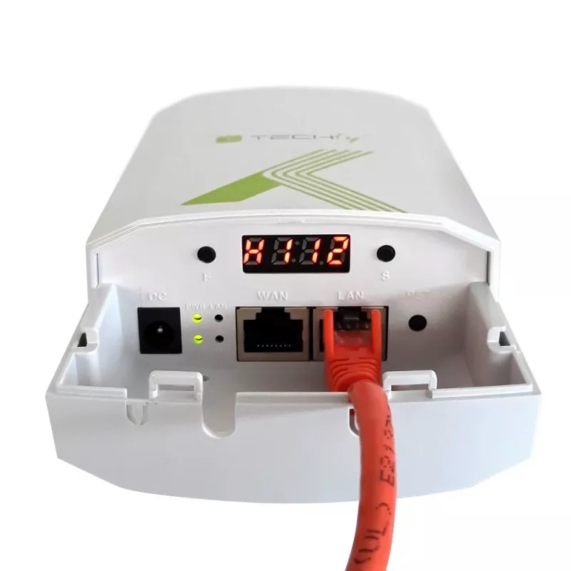 Techly I-WL-CPE880 (108439) CPE εξωτερικού χώρου / σημείο πρόσβασης / επαναλήπτης, Wi-Fi 802.11n, 5,8 GHz, 15 dBi, 300 Mbps, γέφυρα Point-to-Point / Point-to-Multipoint