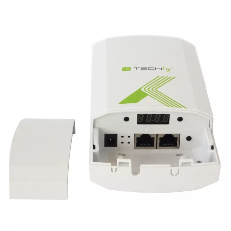 Techly I-WL-CPE880 (108439) CPE εξωτερικού χώρου / σημείο πρόσβασης / επαναλήπτης, Wi-Fi 802.11n, 5,8 GHz, 15 dBi, 300 Mbps, γέφυρα Point-to-Point / Point-to-Multipoint