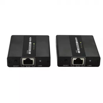Techly IDATA EXT-E71 AV-Extender AV-Πομπός & Δέκτης Μαύρο