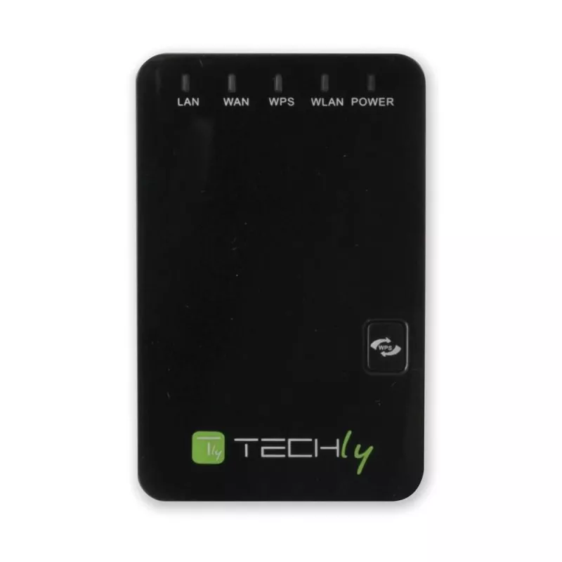 Techly I-WL-REPEATER2 (301078) ασύρματο μίνι router / επαναλήπτης 300N πρίζας, Wi-Fi 4 (802.11n), 2,4 GHz, 300 Mbps