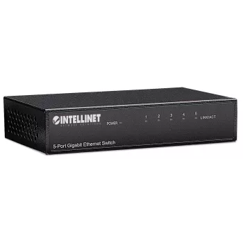 Intellinet 5-Port Gigabit Ethernet Switch, Μέγεθος Desktop, Μεταλλικό Κουτί, IEEE 802.3az (Energy Efficient Ethernet)