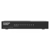 QNAP QSW-1108-8T-R2 μη διαχειριζόμενο switch δικτύου, 8x 2,5GbE RJ45 (10/100/1000/2500 Mbps), επιτραπέζιο, χωρίς ανεμιστήρα, μαύρο-γκρι