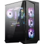 MSI MPG GUNGNIR 110R Mid Tower Gaming Κουτί Υπολογιστή Μαύρο, USB 3.2 Gen2 Type C, 4x 120mm ARGB Fan, Mystic Light Sync, 1 to 6 ARGB Control board, 2x Tempered Glass Panels, ATX, mATX, mini-ITX