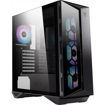 MSI MPG GUNGNIR 110R Mid Tower Gaming Κουτί Υπολογιστή Μαύρο, USB 3.2 Gen2 Type C, 4x 120mm ARGB Fan, Mystic Light Sync, 1 to 6 ARGB Control board, 2x Tempered Glass Panels, ATX, mATX, mini-ITX