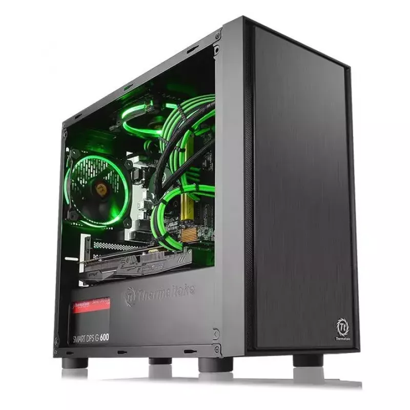 Κουτί PC Thermaltake Versa H17 Window Micro Tower Μαύρο