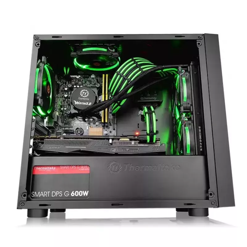 Κουτί PC Thermaltake Versa H17 Window Micro Tower Μαύρο