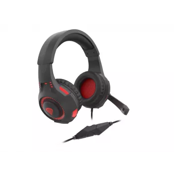 GENESIS Radon 210 Headset Ενσύρματο Gaming Headset με Headband USB Type-A Μαύρο, Κόκκινο