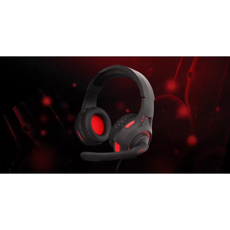 GENESIS Radon 210 Headset Ενσύρματο Gaming Headset με Headband USB Type-A Μαύρο, Κόκκινο