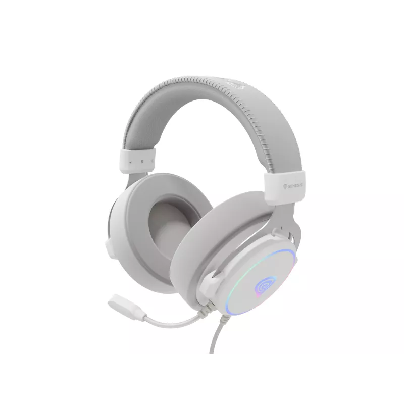 GENESIS Neon 764 Headset Ενσύρματο Gaming Headset με Headband USB Type-A Λευκό