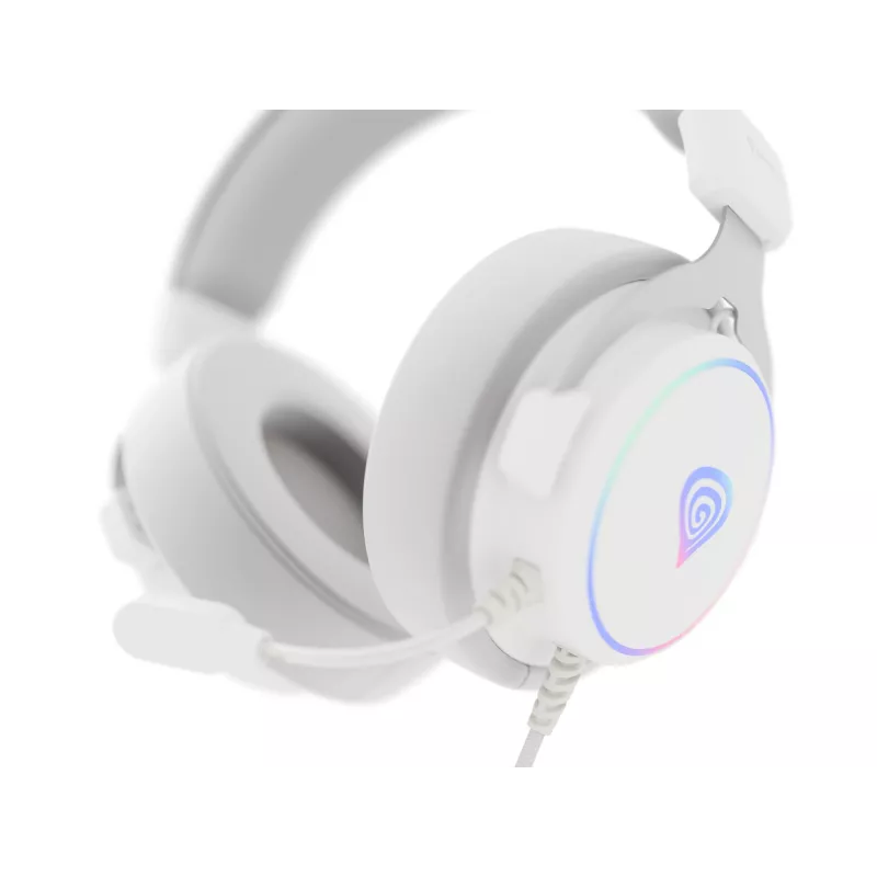 GENESIS Neon 764 Headset Ενσύρματο Gaming Headset με Headband USB Type-A Λευκό