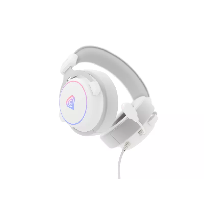 GENESIS Neon 764 Headset Ενσύρματο Gaming Headset με Headband USB Type-A Λευκό