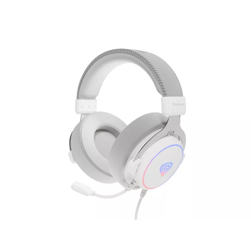 GENESIS Neon 764 Headset Ενσύρματο Gaming Headset με Headband USB Type-A Λευκό
