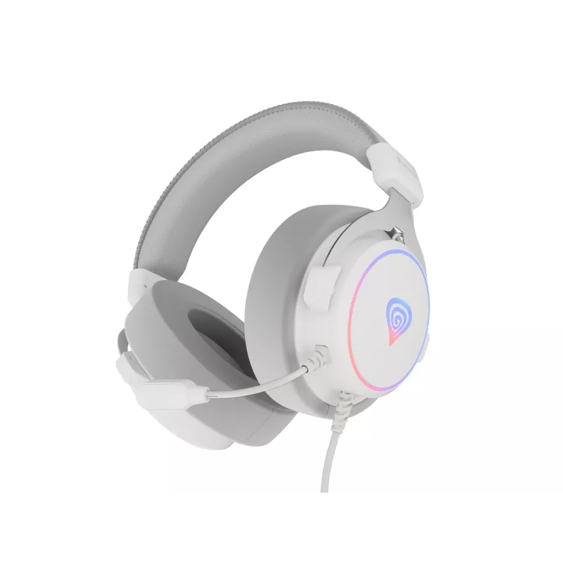 GENESIS Neon 764 Headset Ενσύρματο Gaming Headset με Headband USB Type-A Λευκό