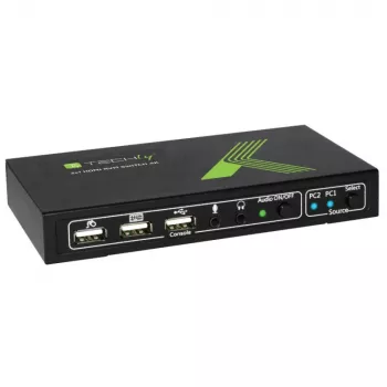 Techly 2x1 USB HDMI 4Kx2K IDATA KVM-HDMI2U KVM Switch Μαύρο