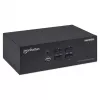 Διακόπτης KVM Manhattan 4 θυρών 4K@30Hz USB-A Ήχος Μικρόφωνο