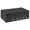 Διακόπτης KVM Manhattan 4 θυρών 4K@30Hz USB-A Ήχος Μικρόφωνο