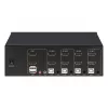 Διακόπτης KVM Manhattan 4 θυρών 4K@30Hz USB-A Ήχος Μικρόφωνο