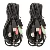 KVM Switch Manhattan 2-Port 4K HDMI USB Audio Έλεγχος 2 υπολογιστών
