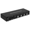 Techly IDATA DP-KVM4 KVM Switch Rack Mount Μαύρο