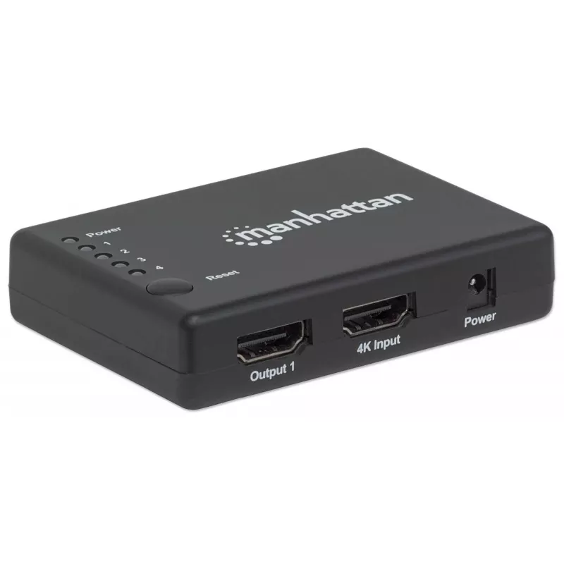 Διαχωριστής HDMI Manhattan 4 θυρών Compact