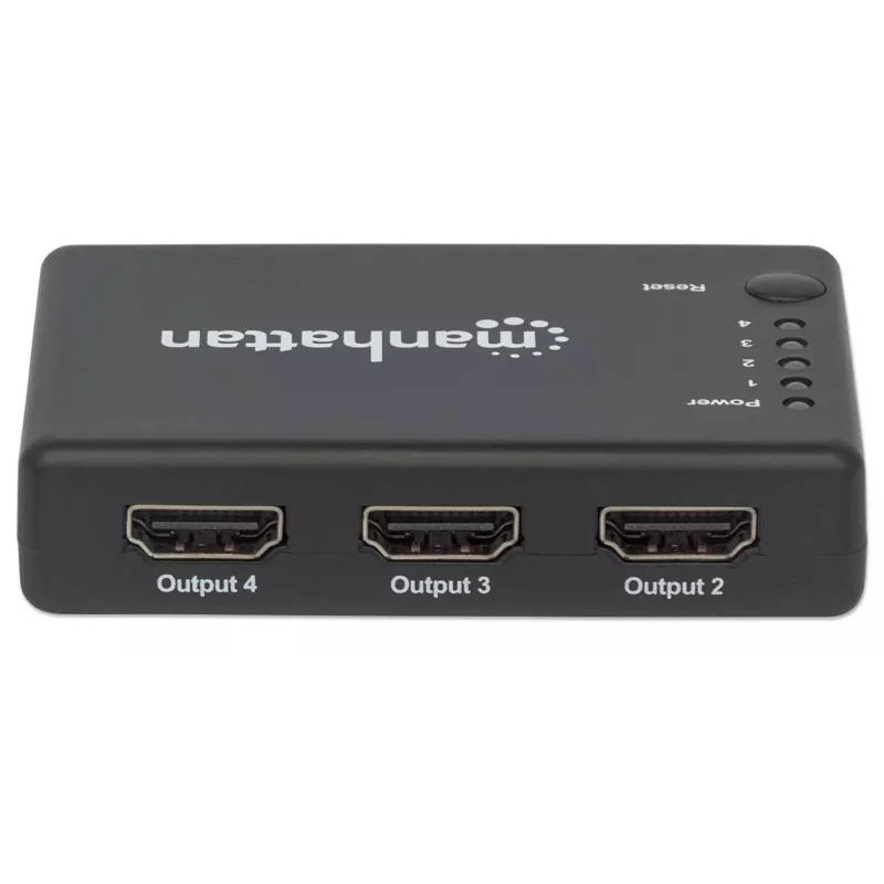 Διαχωριστής HDMI Manhattan 4 θυρών Compact