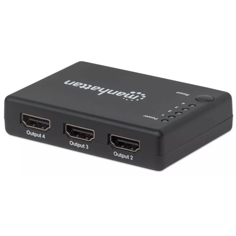 Διαχωριστής HDMI Manhattan 4 θυρών Compact